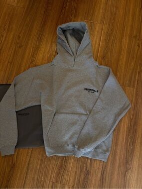 ESSENTIALS Fear of God Dark Oatmeal Hoodie Brand New with Tag